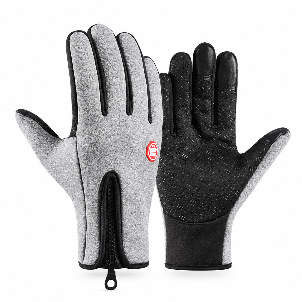 ❄️ Touchscreen-Winterhandschuhe – Wind- & wasserdicht mit warmem Fleecefutter | Rutschfeste Handflächen & praktischer Reißverschluss | Ideal zum Radfahren, Skifahren & Wandern 🧤