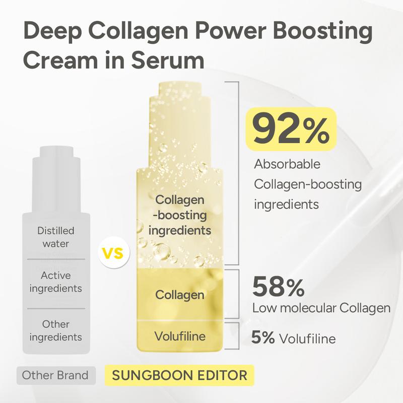 ✨Last 3 Hours 50% OFF  ✨ BUY 2 GET 2 FREE🔥SONGBOON Editor Glass Skin Collagen Volufiline Cream-in-Serum | Gentle, Nourishing &Comfort Korean Skincare Moisturizer for Firming & Hydrating