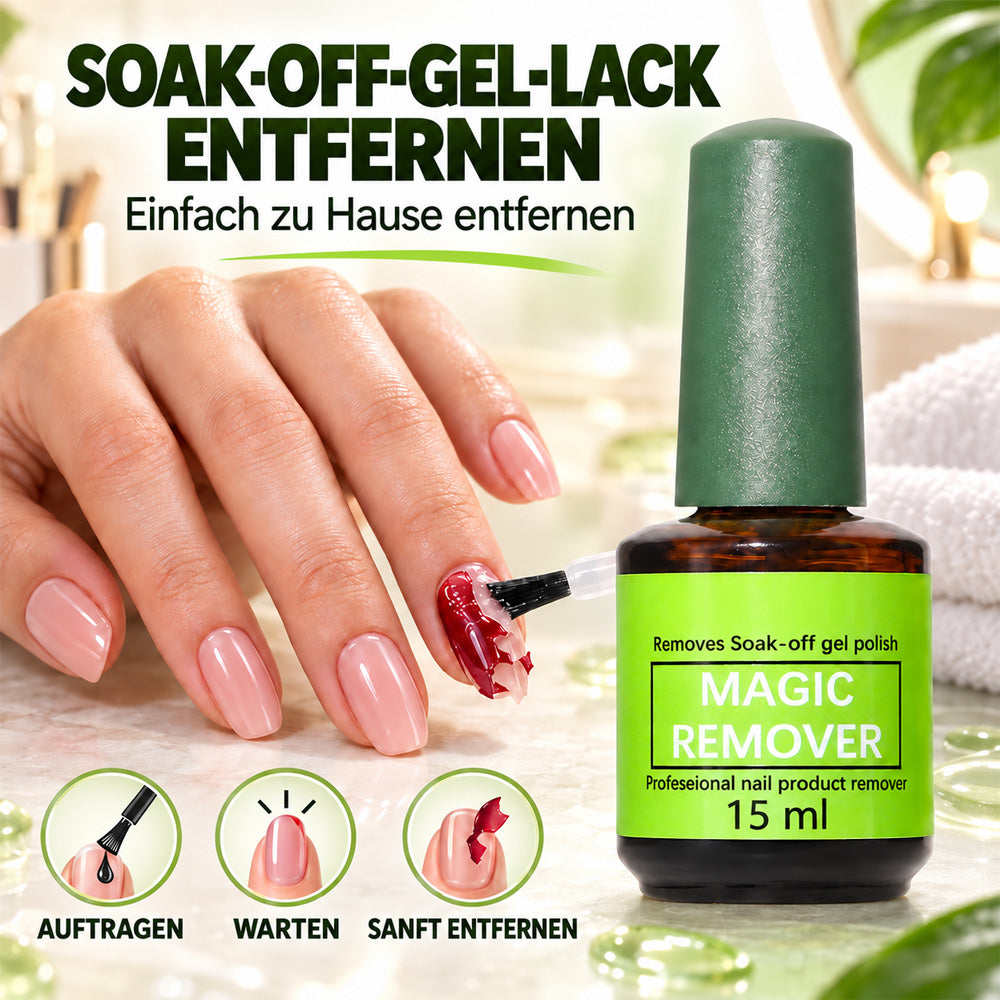 Verbesserter Gel-Nagellackentferner – Einfaches Auftragen mit dem Pinsel für die Entfernung zu Hause
