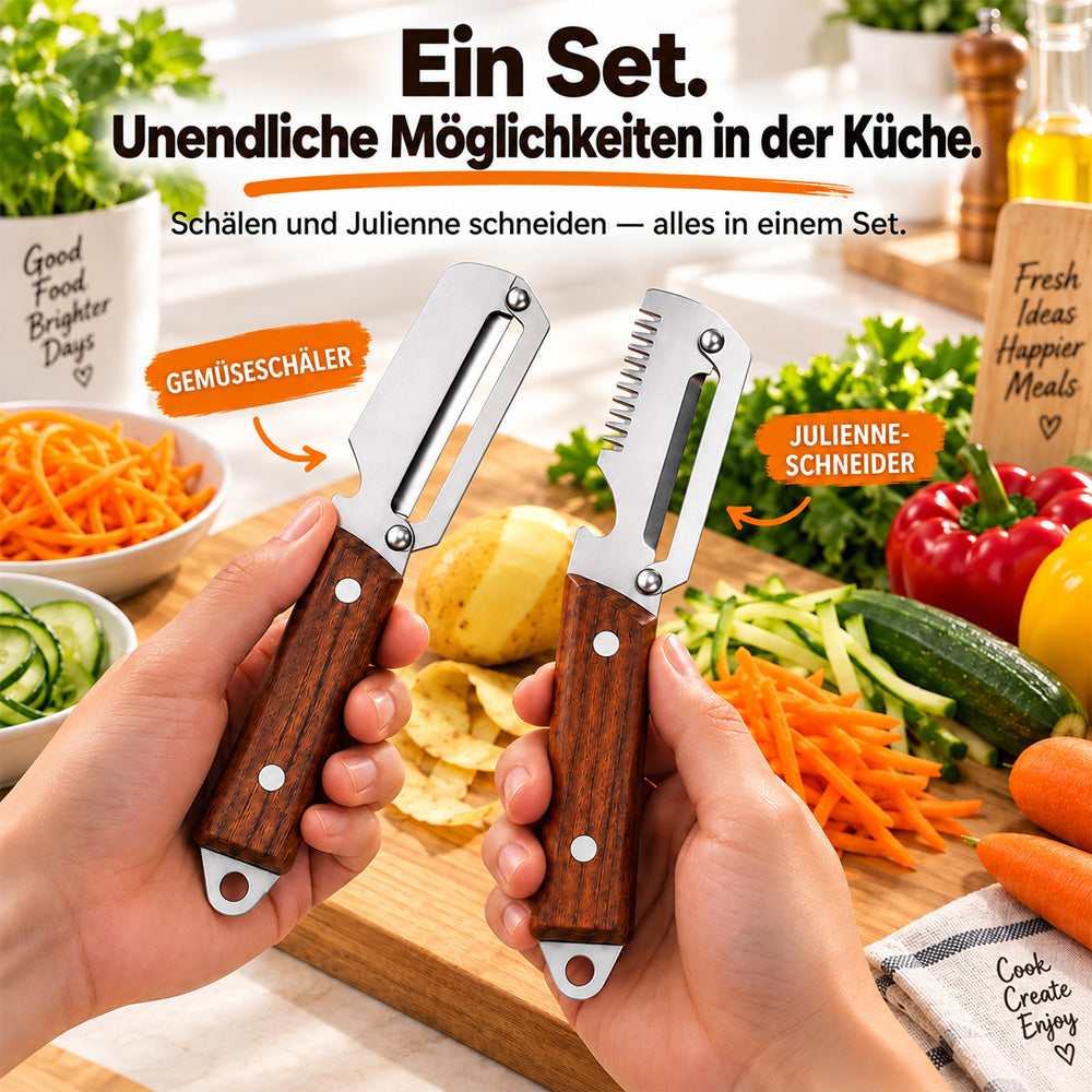 🔪🥔 KAUF 1 – ERHALTE 1 GRATIS: Multifunktionaler Sparschäler🍎🥕
