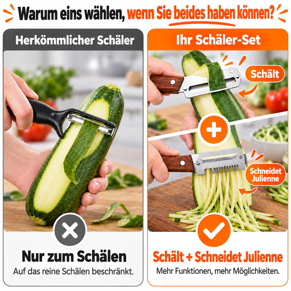 🔪🥔 KAUF 1 – ERHALTE 1 GRATIS: Multifunktionaler Sparschäler🍎🥕