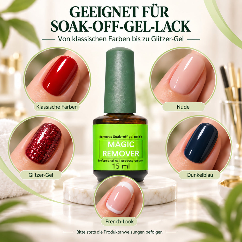 Verbesserter Gel-Nagellackentferner – Einfaches Auftragen mit dem Pinsel für die Entfernung zu Hause