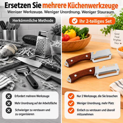 🔪🥔 KAUF 1 – ERHALTE 1 GRATIS: Multifunktionaler Sparschäler🍎🥕