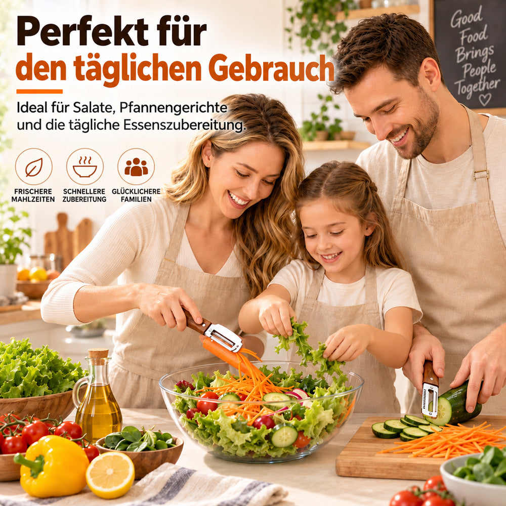 🔪🥔 KAUF 1 – ERHALTE 1 GRATIS: Multifunktionaler Sparschäler🍎🥕