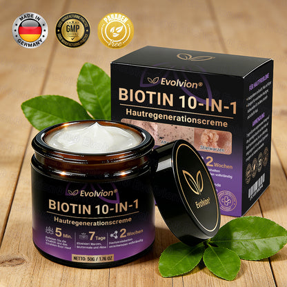 Hergestellt und versendet aus Deutschland ✨ Evolvion® Biotin 10-in-1 Hautrestaurationscreme