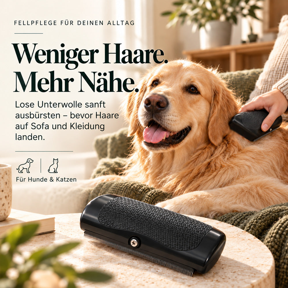 🐱🐶 Professionelle Fellpflege-Bürste für Hunde & Katzen – Sanft zur Haut, Rutschfester Griff & Maximale Haarentfernung