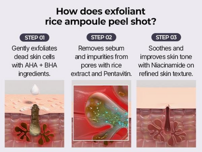Final 3 Hours: 70% OFF🔥 Gentle Exfoliator Glow Rice Ampoule-Suitable for All Skin Types