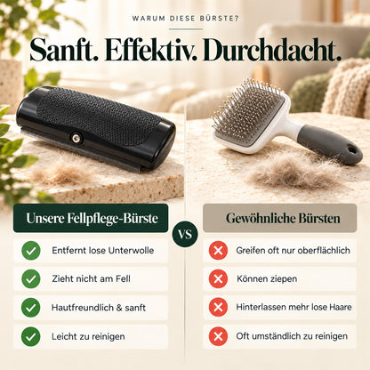 🐱🐶 Professionelle Fellpflege-Bürste für Hunde & Katzen – Sanft zur Haut, Rutschfester Griff & Maximale Haarentfernung