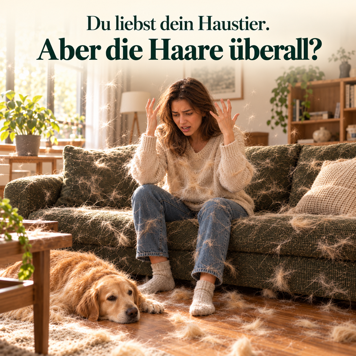 🐱🐶 Professionelle Fellpflege-Bürste für Hunde & Katzen – Sanft zur Haut, Rutschfester Griff & Maximale Haarentfernung