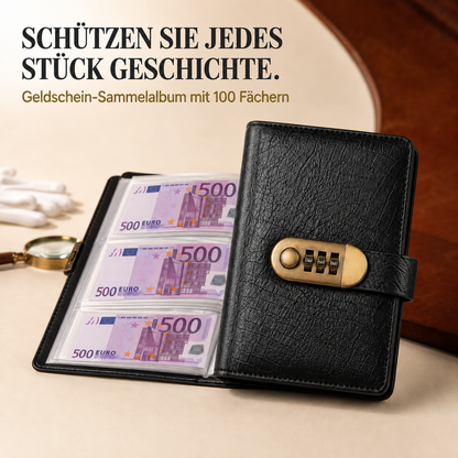 💵 100 Transparentes Sammelalbum für Geldscheine, Belege & Tickets