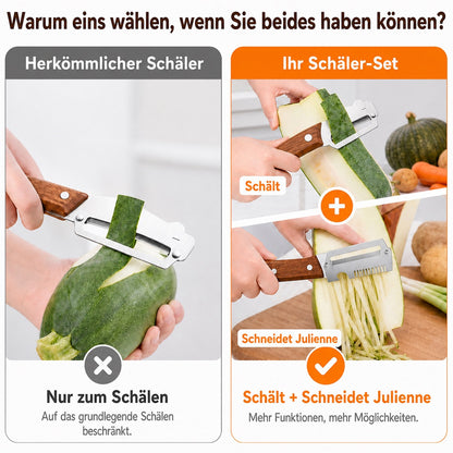 🔪🥔1 KAUFEN – 1 GRATIS ERHALTEN: Multifunktionaler Sparschäler 🍎🥕