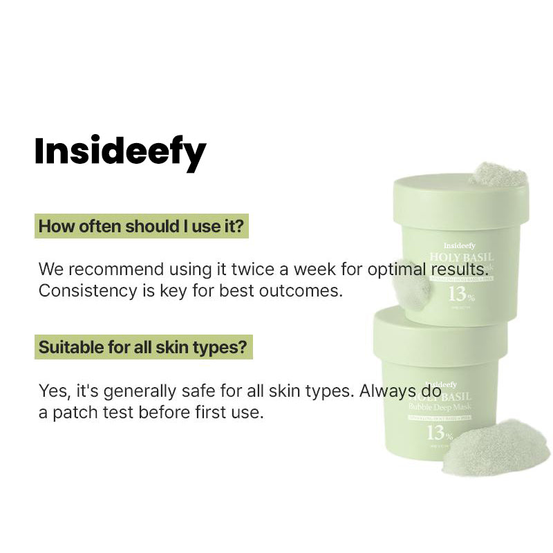 🔥LAST DAY SALE-80% OFF)Final Sale -Insideefy Holy Basil Bubble Deep Mask 13%