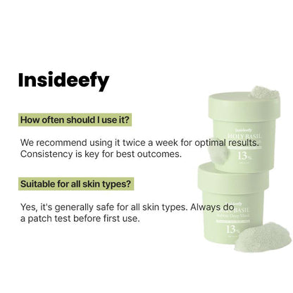 🔥LAST DAY SALE-80% OFF)Final Sale -Insideefy Holy Basil Bubble Deep Mask 13%