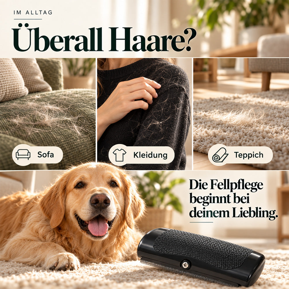 🐱🐶 Professionelle Fellpflege-Bürste für Hunde & Katzen – Sanft zur Haut, Rutschfester Griff & Maximale Haarentfernung