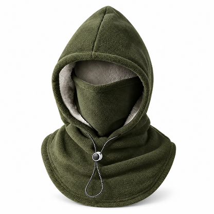 🔥 3-in-1 Thermo-Winterhaube – Mütze, Maske & Schal in einem | Weiches Fleece für warme Wintertage ❄️（Extra dick gefüttert）