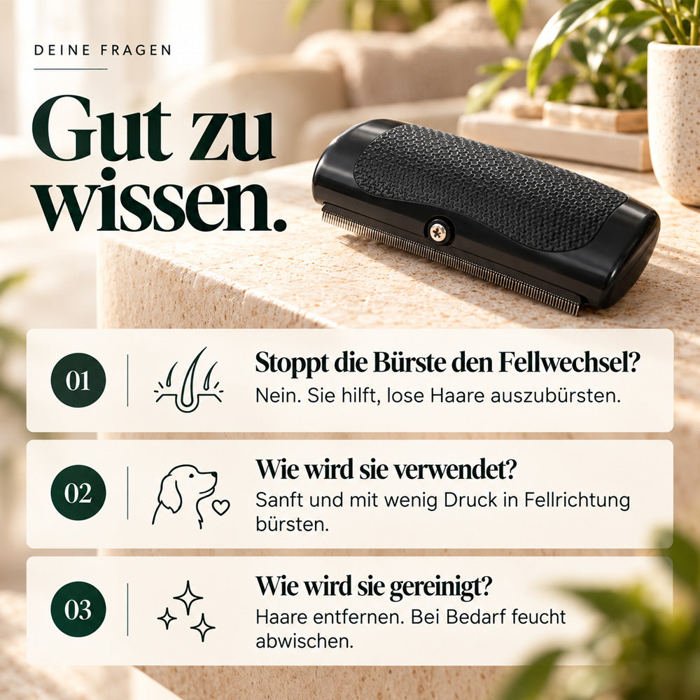 🐱🐶 Professionelle Fellpflege-Bürste für Hunde & Katzen – Sanft zur Haut, Rutschfester Griff & Maximale Haarentfernung