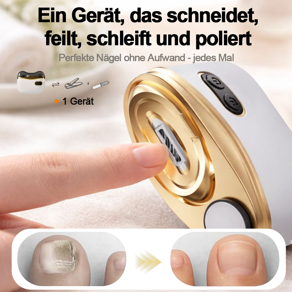 🏆  Neujahrs-Sonderangebot 🔥 55 % RABATT ⏳ 2-in-1 Elektrischer Nagelknipser & Polierer -Remifa®