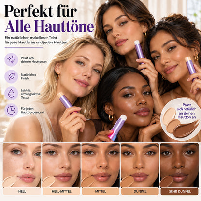 Abdeckender Foundation-Stick – Kaschiert Augenringe, Fältchen, Rötungen & Altersflecken für einen makellosen Teint
