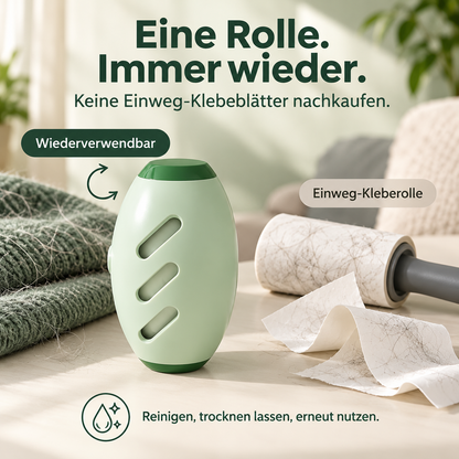 UPSELL 🐱🐶Wiederverwendbare Fusselrolle – Waschbarer Tierhaarentferner für Kleidung, Sofa & Teppiche