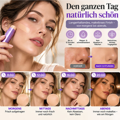 Abdeckender Foundation-Stick – Kaschiert Augenringe, Fältchen, Rötungen & Altersflecken für einen makellosen Teint