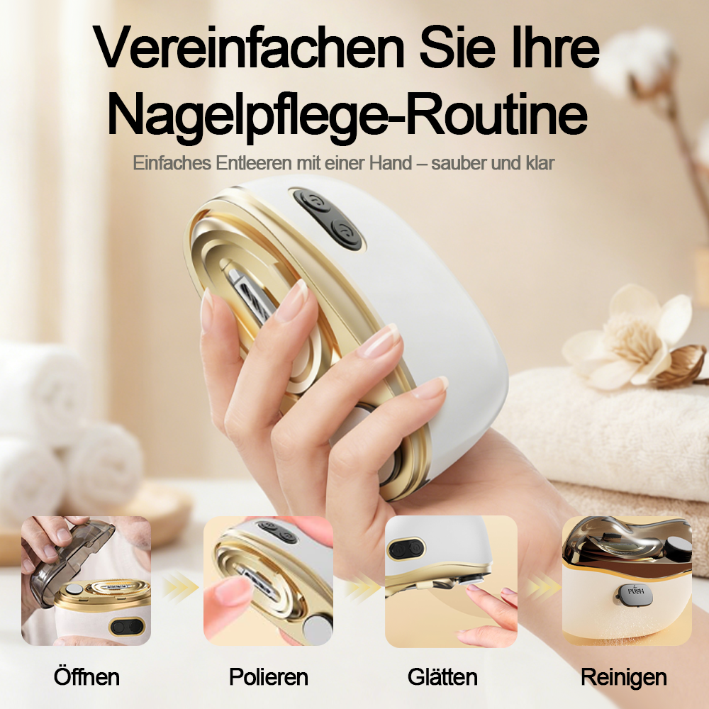 🏆  Neujahrs-Sonderangebot 🔥 55 % RABATT ⏳ 2-in-1 Elektrischer Nagelknipser & Polierer -Remifa®
