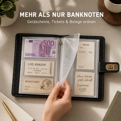💵 100 Transparentes Sammelalbum für Geldscheine, Belege & Tickets