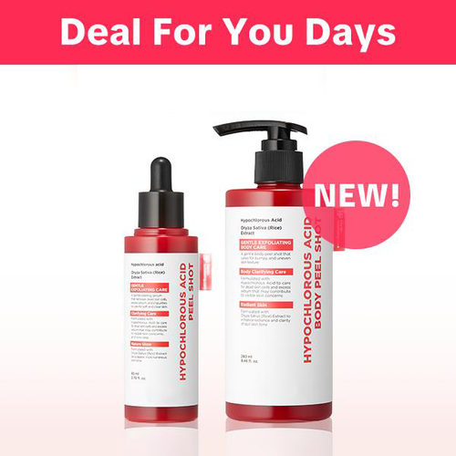 🧊Last 3 hours 60% off⏰: Hypochlorous Acid & Rice Extract Clarifying Duo:Gentle Exfoliating Serum for Face & Body to Refine Pores, Control Sebum & Smooth Skin