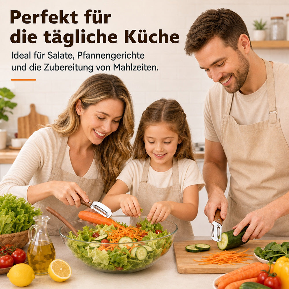 🔪🥔1 KAUFEN – 1 GRATIS ERHALTEN: Multifunktionaler Sparschäler 🍎🥕