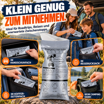 🚗 700-ml-Notfallbeutel für Urin & Erbrochenes | Schnell saugend und verschließbar – für Autofahrten, Camping & Reiseübelkeit 🤢