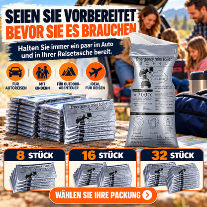🚗 700-ml-Notfallbeutel für Urin & Erbrochenes | Schnell saugend und verschließbar – für Autofahrten, Camping & Reiseübelkeit 🤢