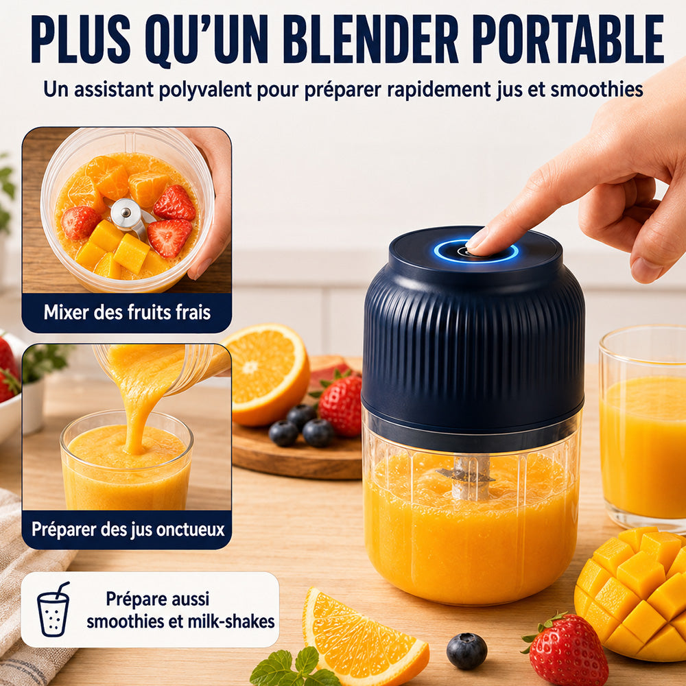 🍹🥑 50 % RABATT! 🌪️ 6-Klingen Elektrischer Zerkleinerer｜Für Gemüse, Zwiebeln, Kräuter, Nüsse & Fleisch｜Kabellos, One-Touch & Leicht zu Reinigen｜Baby Food Maker, Entsafter, Gewürzmühle & Fleischwolf