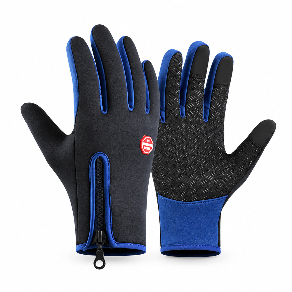 ❄️ Touchscreen-Winterhandschuhe – Wind- & wasserdicht mit warmem Fleecefutter | Rutschfeste Handflächen & praktischer Reißverschluss | Ideal zum Radfahren, Skifahren & Wandern 🧤