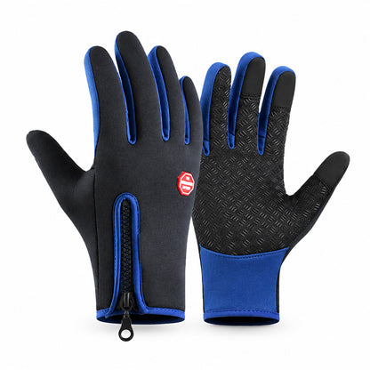 ❄️ Touchscreen-Winterhandschuhe – Wind- & wasserdicht mit warmem Fleecefutter | Rutschfeste Handflächen & praktischer Reißverschluss | Ideal zum Radfahren, Skifahren & Wandern 🧤