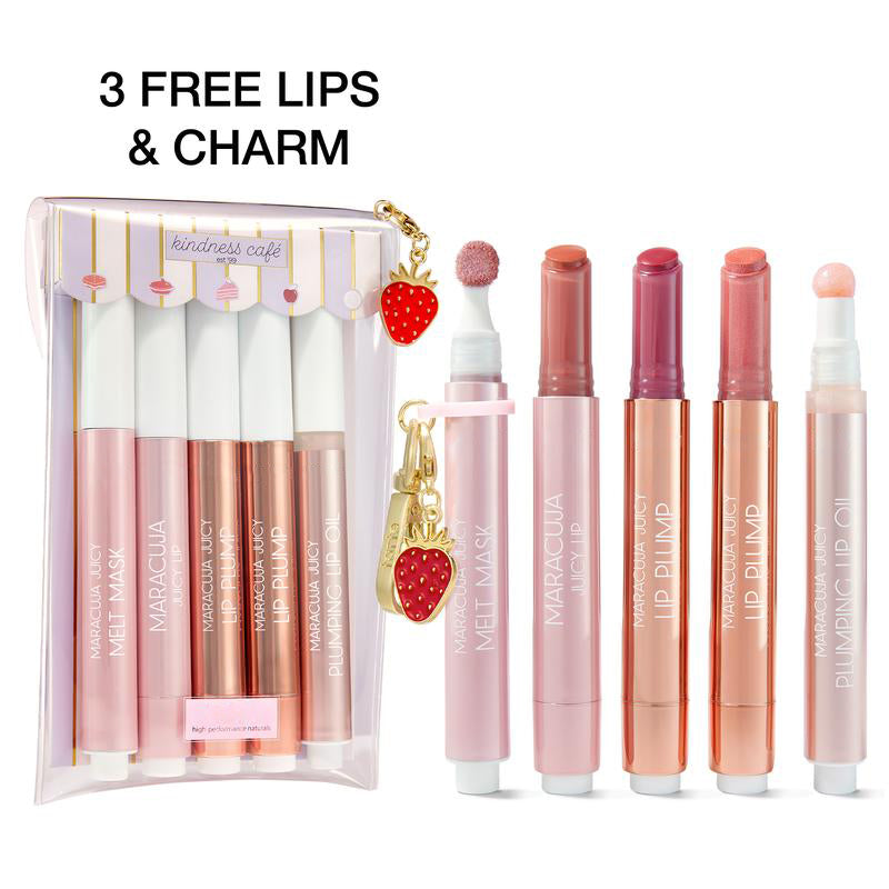 🧊Last 3 hours 70% off!⏰Holiday Sweetness: 5 New Lippies + 3 FREE! 🎁 Maracuja Juicy Lip Gloss Set – Your Perfect Gift!