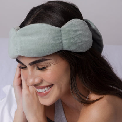 🔥Final 4 hours 50% OFF Black Friday | LUSTRELY Sleep Mask - The Weighted Blanket For Your Eyes, Calming Eyemask for Deep Sleep, Side-Sleeping Friendly, 100% Blackout, Patented Strap-Free Design
