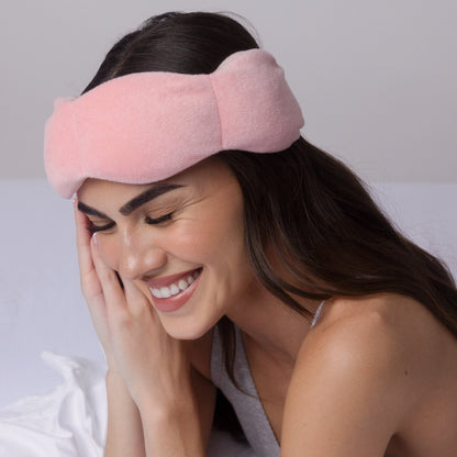 🔥Final 4 hours 50% OFF Black Friday | LUSTRELY Sleep Mask - The Weighted Blanket For Your Eyes, Calming Eyemask for Deep Sleep, Side-Sleeping Friendly, 100% Blackout, Patented Strap-Free Design