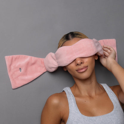 🔥Final 4 hours 50% OFF Black Friday | LUSTRELY Sleep Mask - The Weighted Blanket For Your Eyes, Calming Eyemask for Deep Sleep, Side-Sleeping Friendly, 100% Blackout, Patented Strap-Free Design