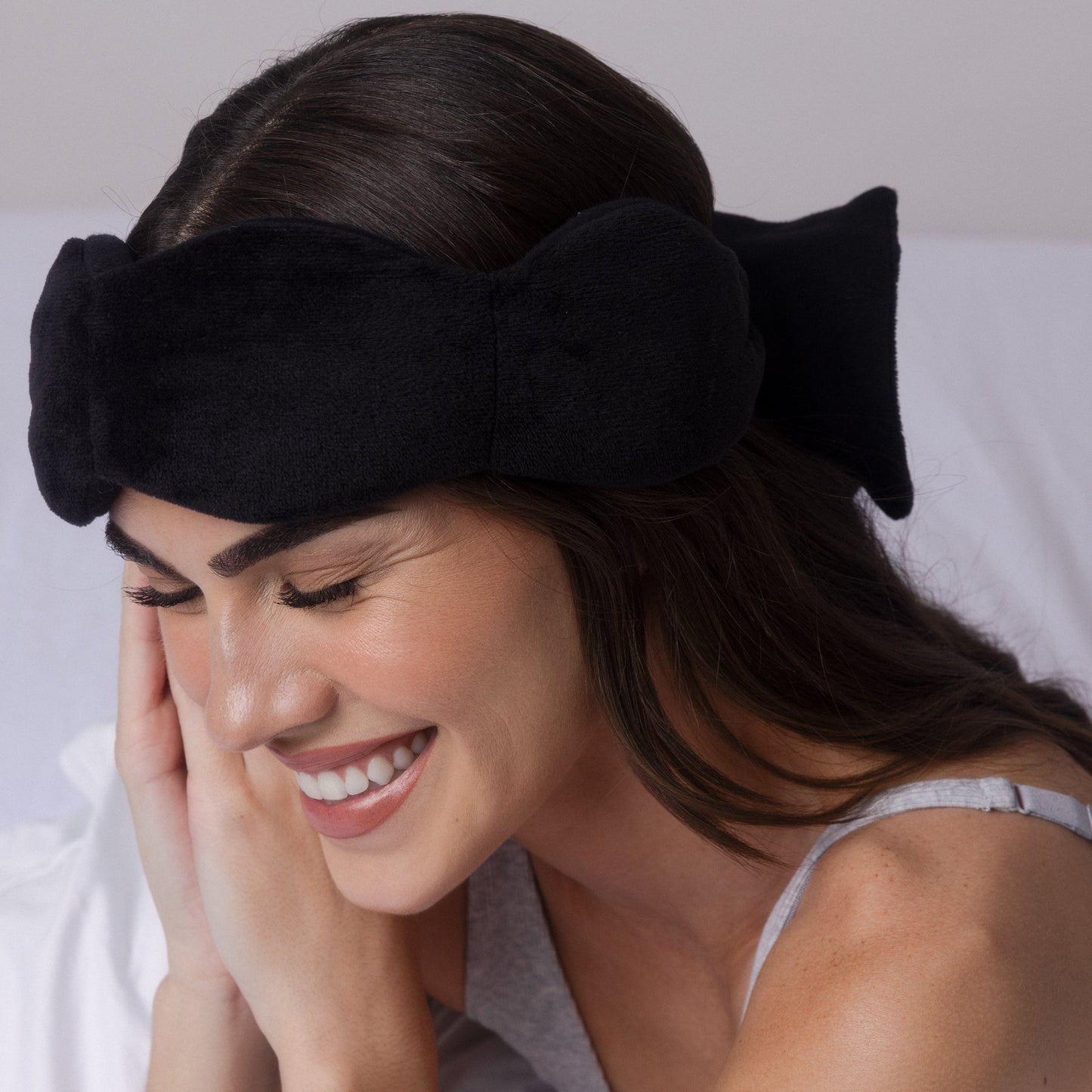 🔥Final 4 hours 50% OFF Black Friday | LUSTRELY Sleep Mask - The Weighted Blanket For Your Eyes, Calming Eyemask for Deep Sleep, Side-Sleeping Friendly, 100% Blackout, Patented Strap-Free Design