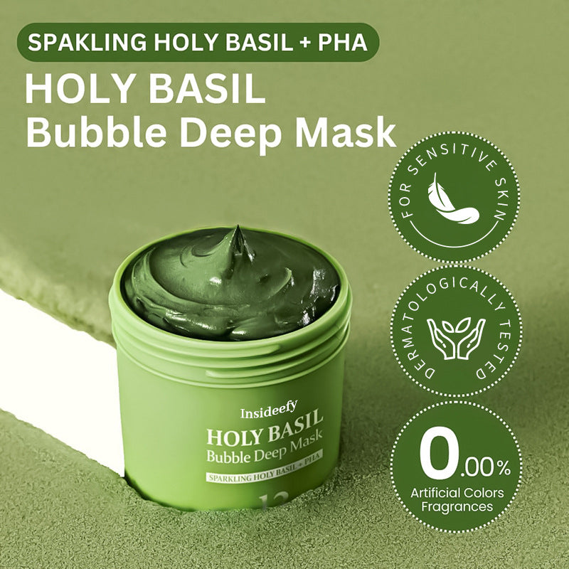 🔥LAST DAY SALE-80% OFF)Final Sale -Insideefy Holy Basil Bubble Deep Mask 13%