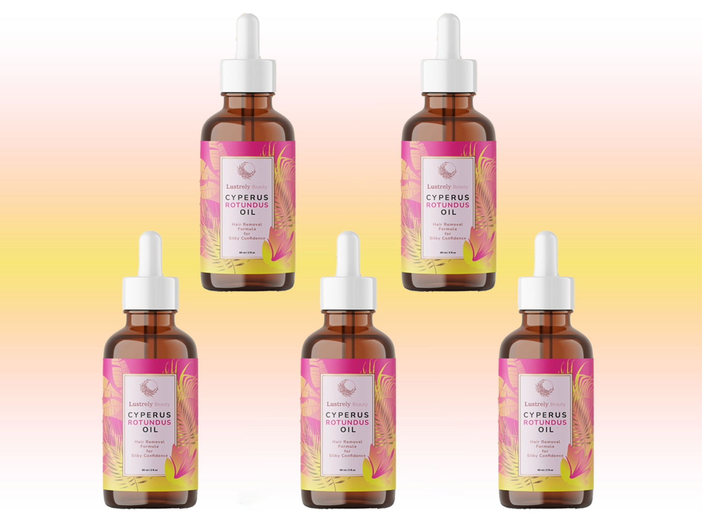 🍒60% OFF Christmas Special Offer  | Lustrely Beauty Cyperus Rotundus Oil  for Natural Permanent Hair Reduction, Hair-Free, and Sensitive Skin Repair