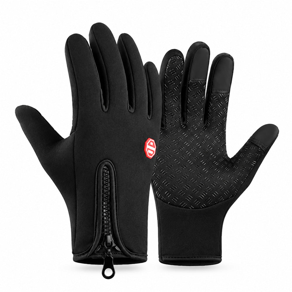 ❄️ Touchscreen-Winterhandschuhe – Wind- & wasserdicht mit warmem Fleecefutter | Rutschfeste Handflächen & praktischer Reißverschluss | Ideal zum Radfahren, Skifahren & Wandern 🧤
