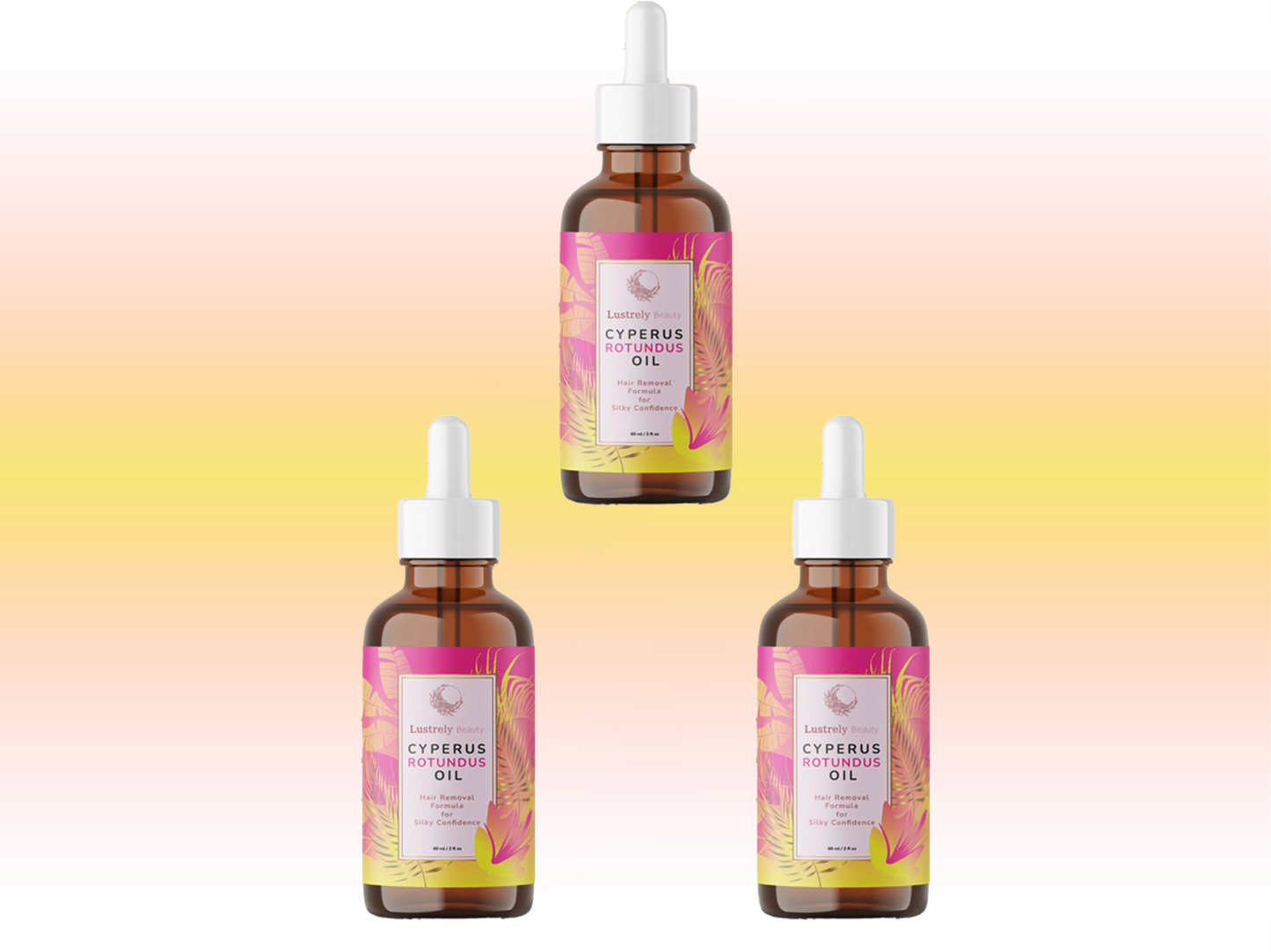 🍒60% OFF Christmas Special Offer  | Lustrely Beauty Cyperus Rotundus Oil  for Natural Permanent Hair Reduction, Hair-Free, and Sensitive Skin Repair