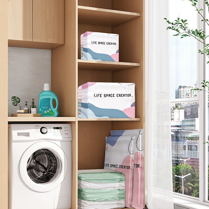 🧳💨 50 % RABATT! Vakuum-Aufbewahrungsbeutel ohne Pumpe – Einfach zusammendrücken und verschließen, ganz ohne Pumpe. Spart bis zu 80 % Platz und hält Kleidung trocken sowie staubfrei. Perfekt für voluminöse Bettwäsche und saisonale Kleidung. 🛏️🗄️